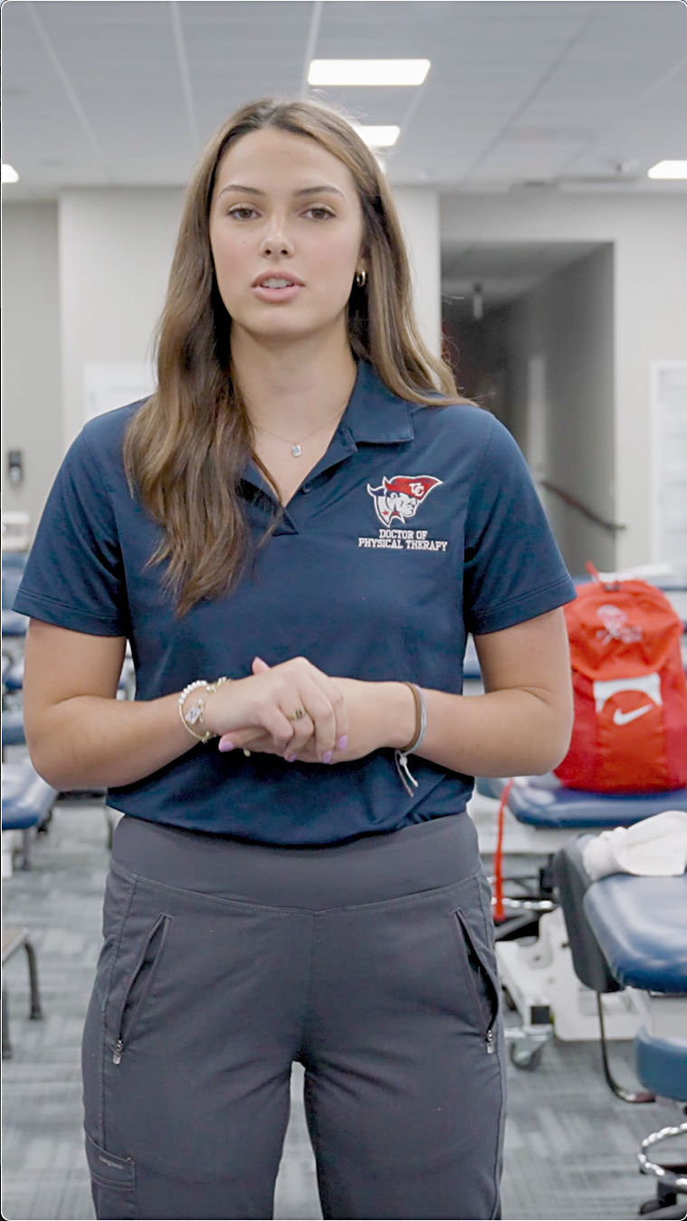 A female DPT student describes what is special about the program. 