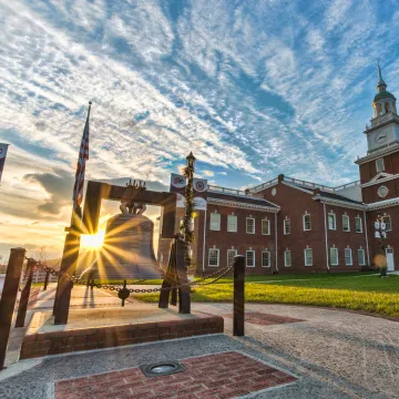 Sunrise on campus