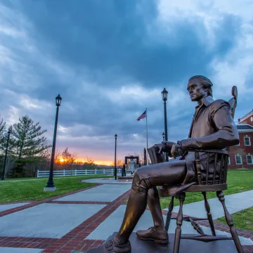 Sunrise on campus