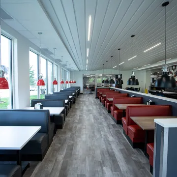 Newly renovated cafeteria