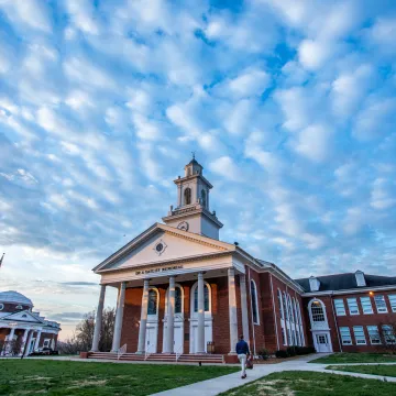Sunrise on campus