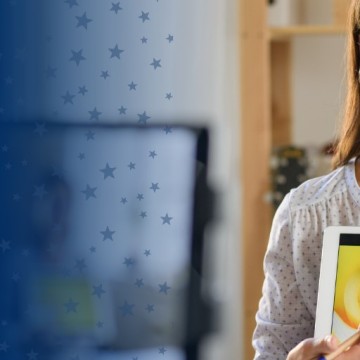 Teacher Using Online Program