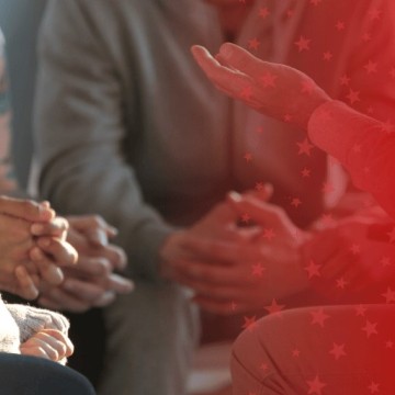 Mental Health Professional Speaking with Clients