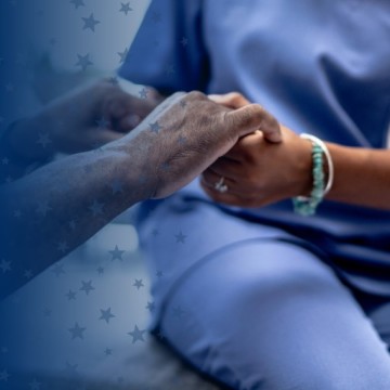Nurse Holding Patient Hands