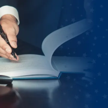 Criminal Justice Worker Signing Book