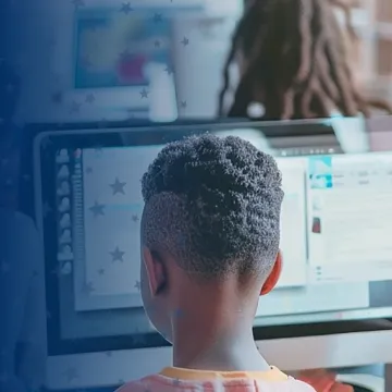 Children Working on Computers