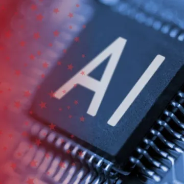 CPU with AI Embossed on Motherboard