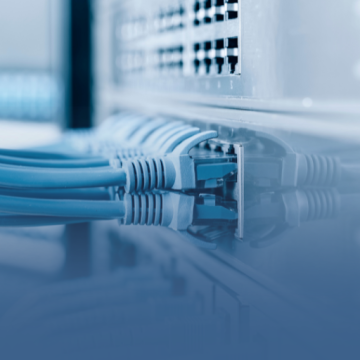 Ethernet Cables Plugged into Computer