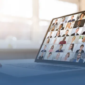 Laptop Zoom Call