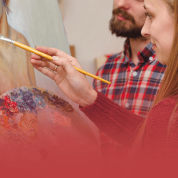 Art Students Painting