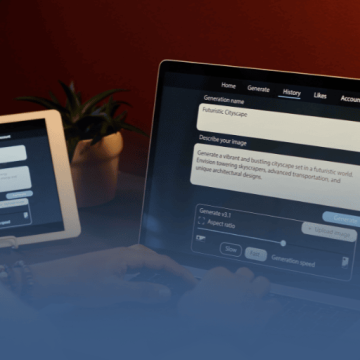 Person with Laptop Using AI Chatbot