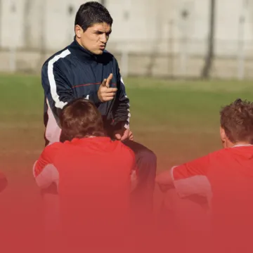 Coach Speaking to Athletes