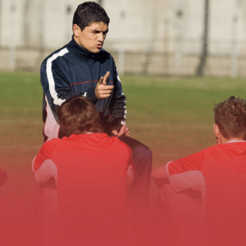 Coach Speaking to Athletes