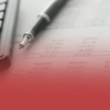 Pen On Spreadsheet with Accounting Numbers