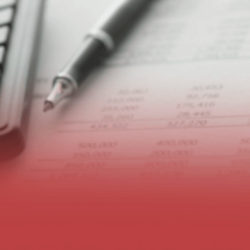 Pen On Spreadsheet with Accounting Numbers