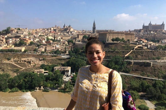 A Cumberlands study abroad student in Spain