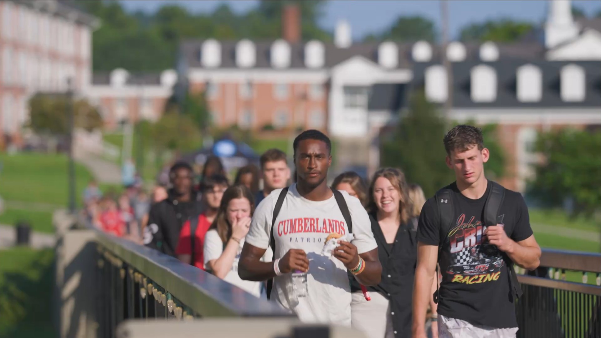 Students walking