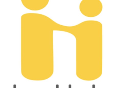 handshake logo, yellow