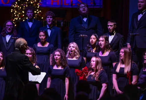 Choir students perform at the Christmas concert