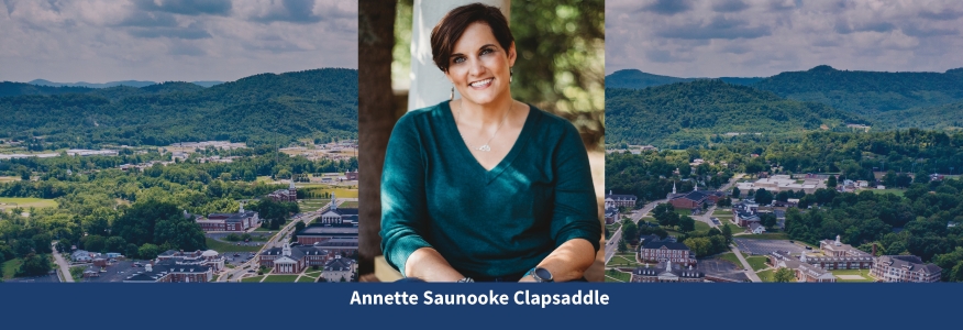 Annette Saunooke Clapsaddle speaks at Cumberlands