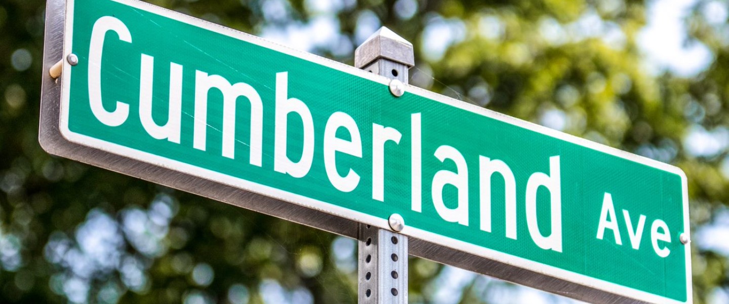 Cumberlands street sign