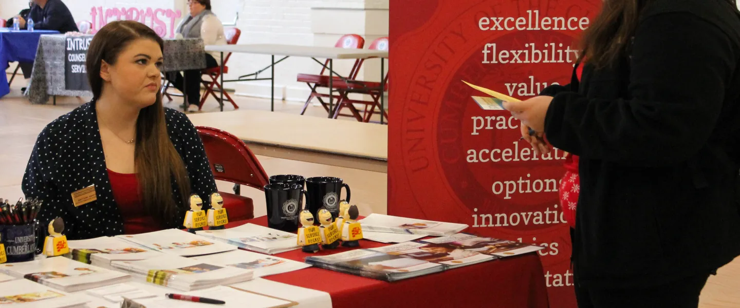 A job fair venue