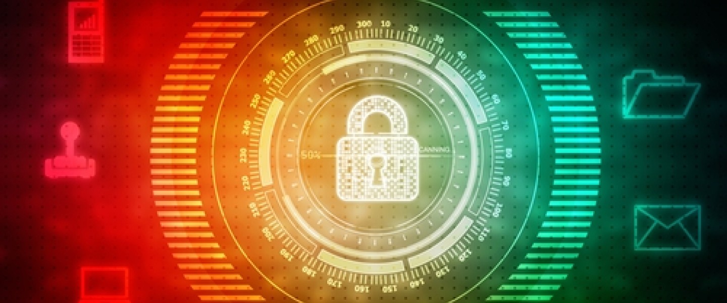 Image of a digital security padlock