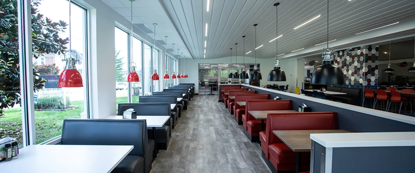 Newly renovated cafeteria
