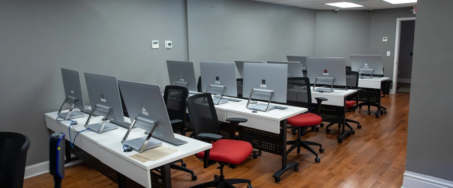 A room full of computers