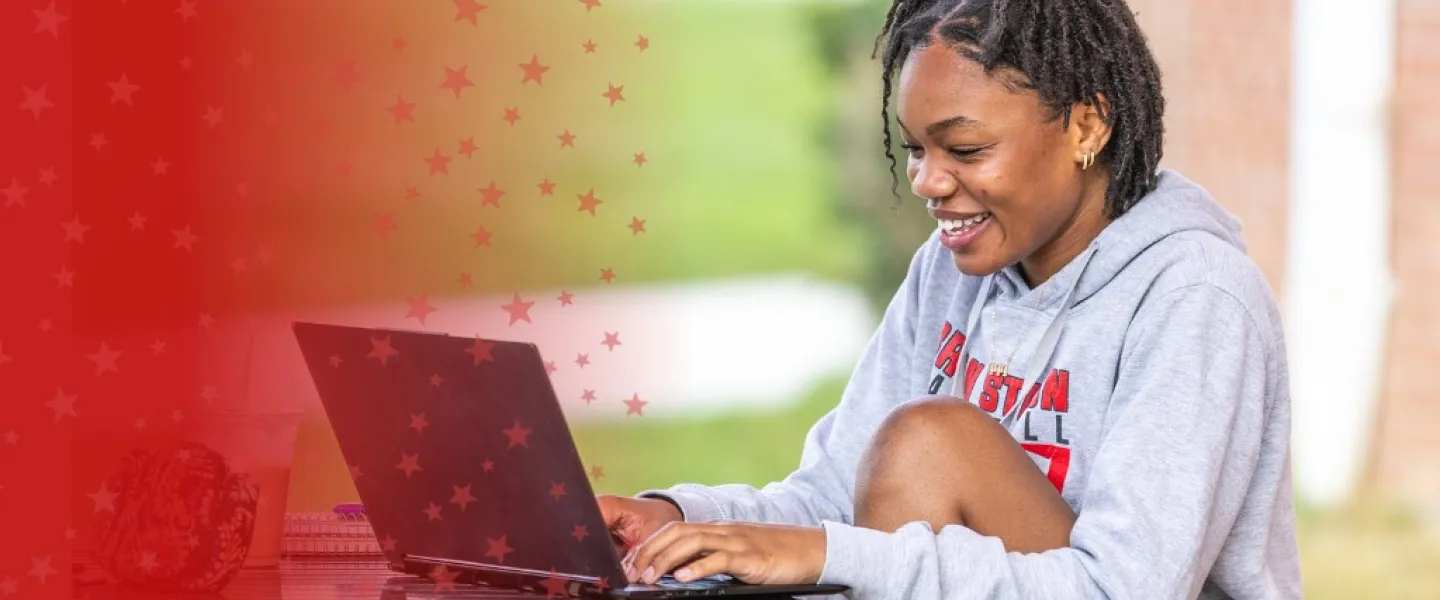 Woman Studying Online