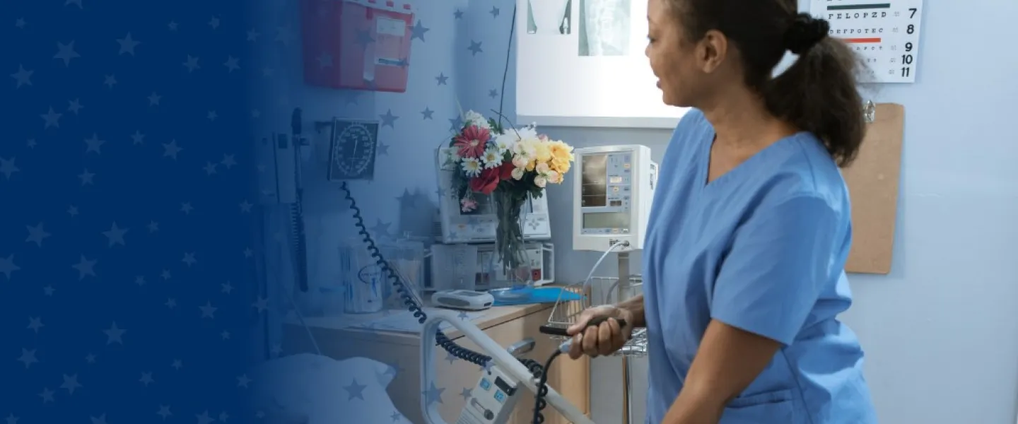 Nurse Working with Patient
