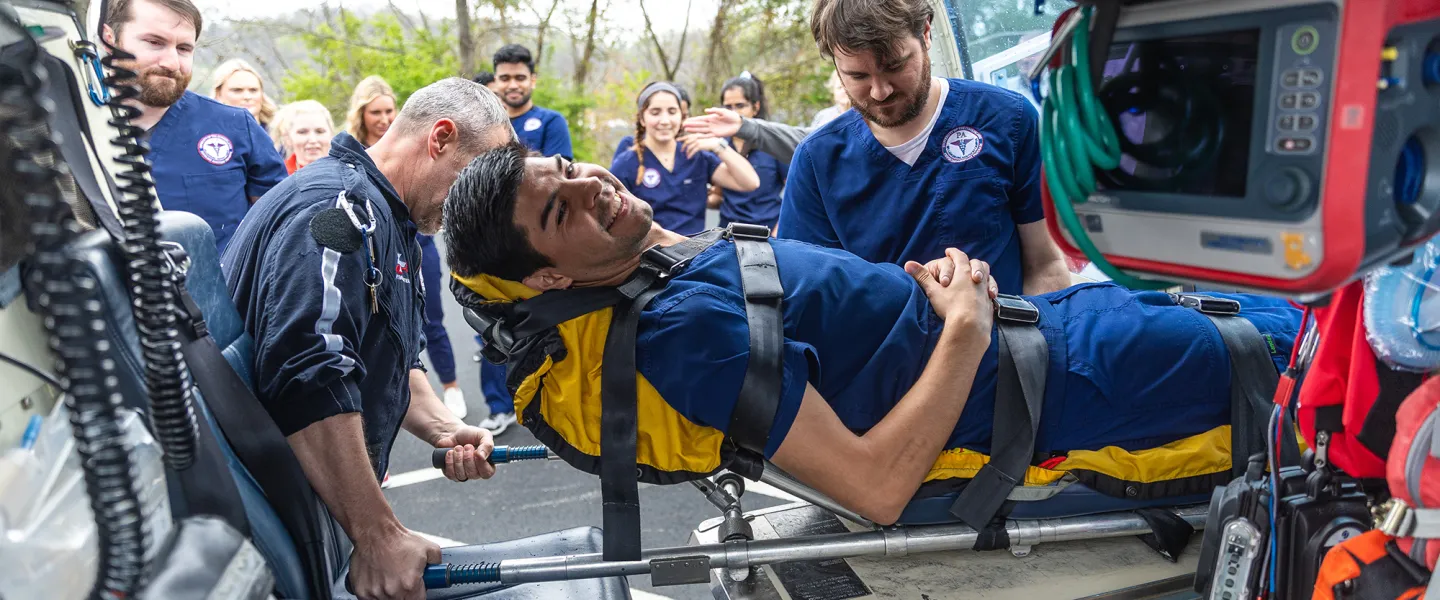 Cumberlands PA students experience training with a medical helicopter.