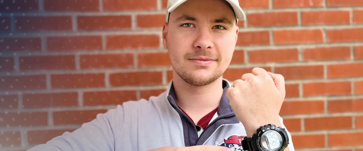 A Cumberlands student focuses on time management. 