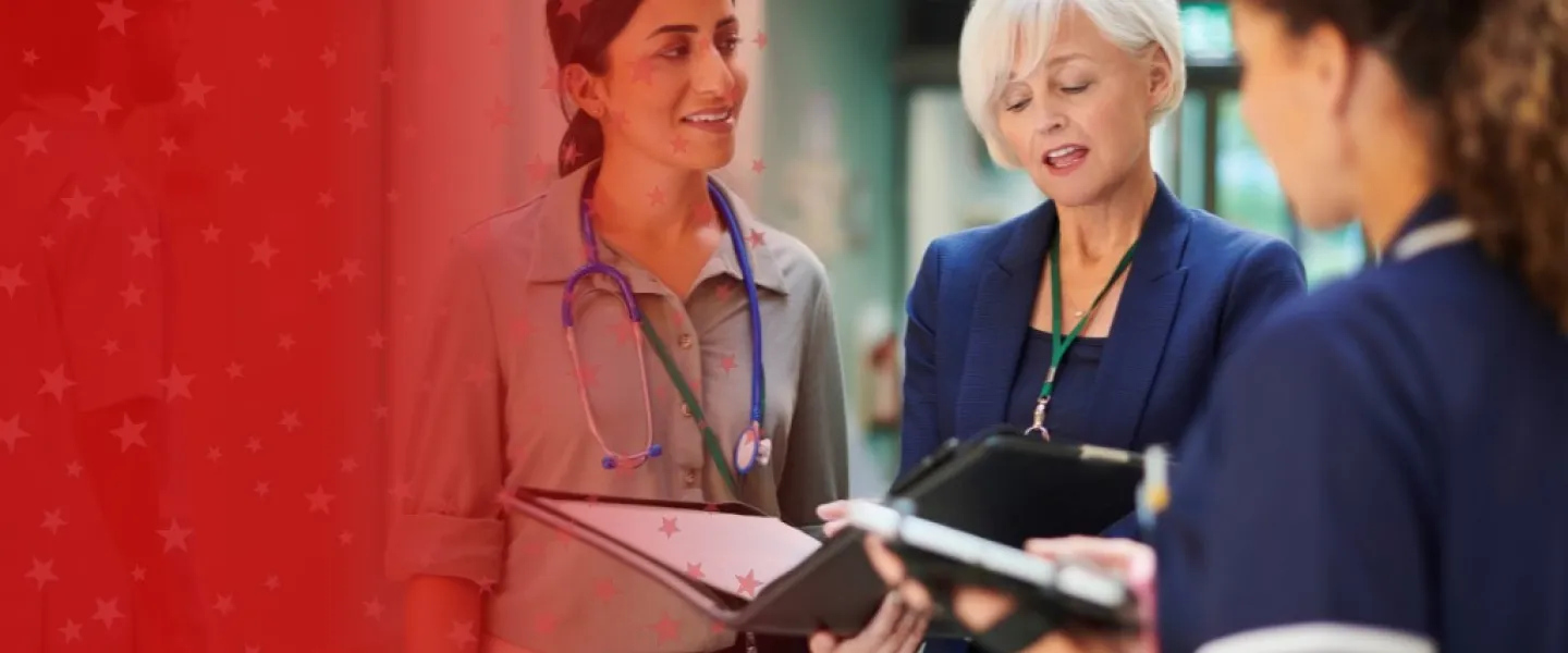 Healthcare Workers Talking in a Group