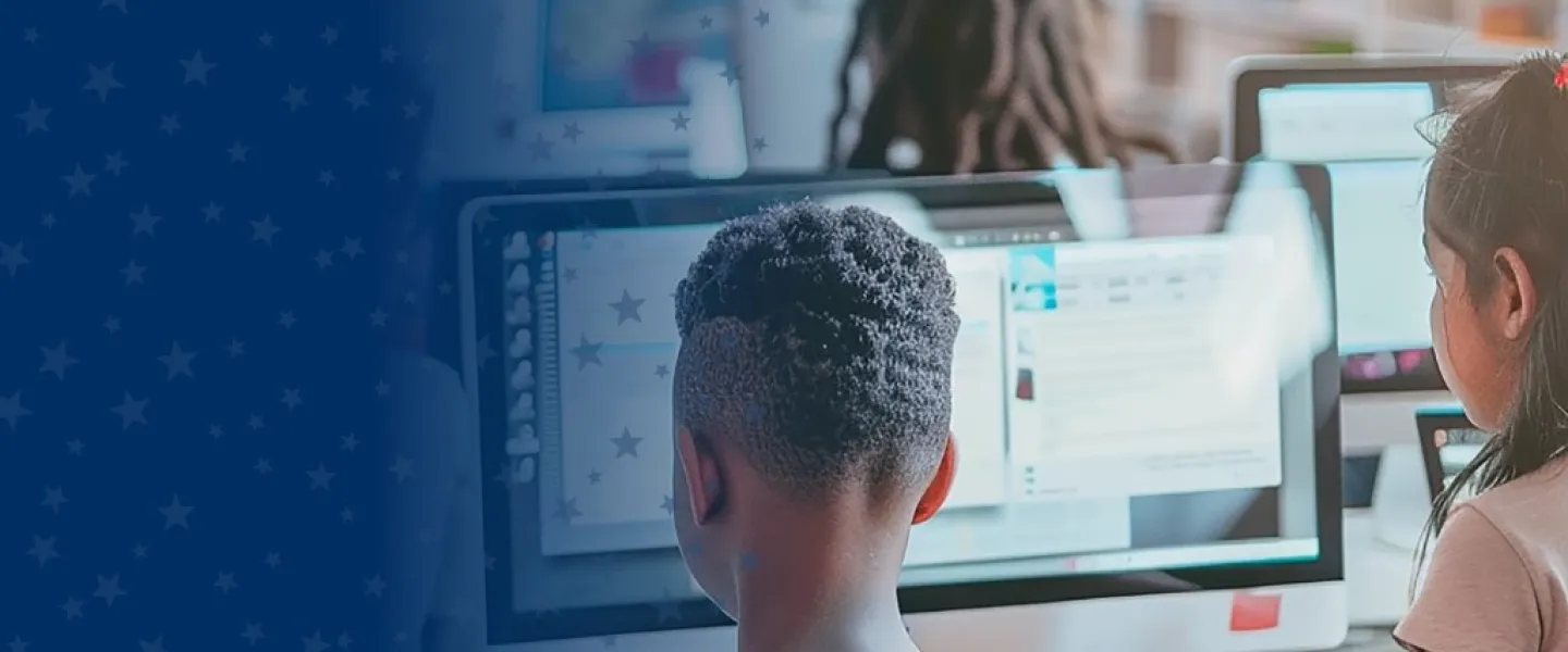 Children Working on Computers