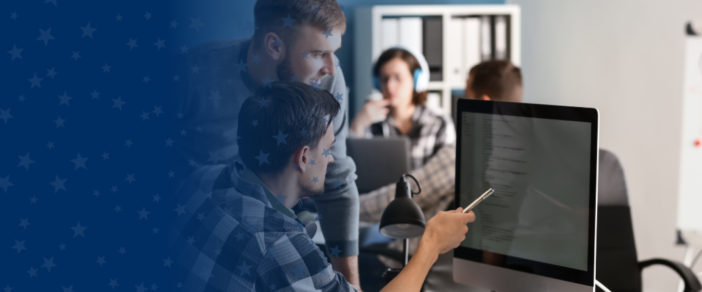 IT Students Working on Problems