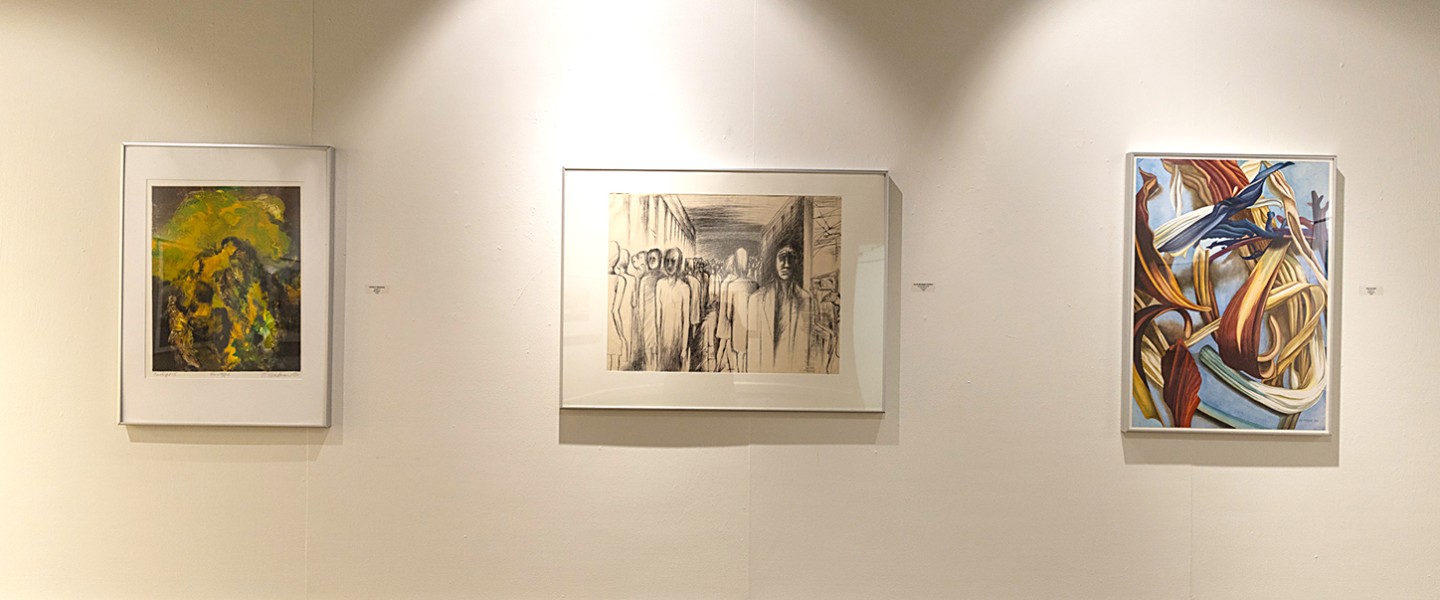 Three student art pieces are on display in the Cumberlands art gallery. 