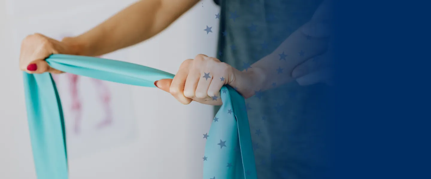 Patient Working with a Physical Therapy Band