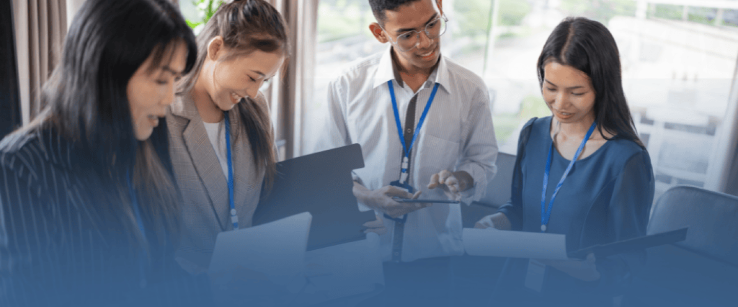 MBA Professionals Discussing Data