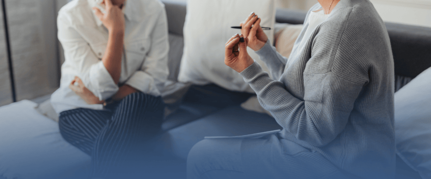 Counselor Speaking with Patient on Couch