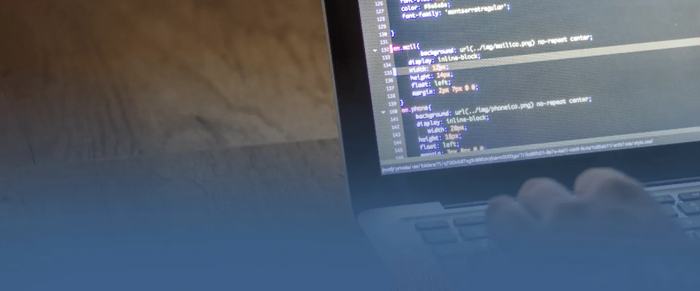 HTML on Laptop Screen