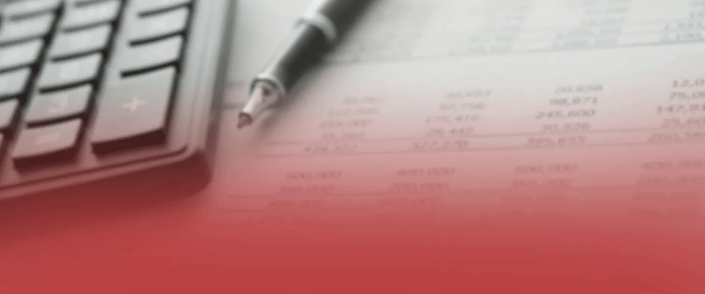 Pen On Spreadsheet with Accounting Numbers