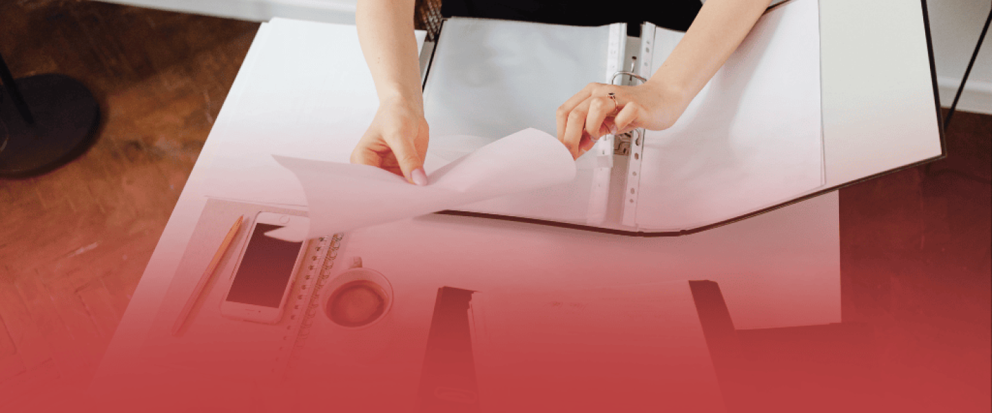 Healthcare Admin Setting Up for the Day