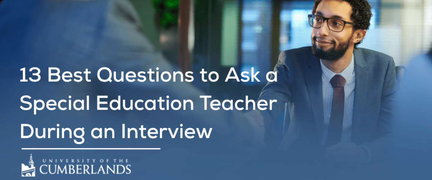 Special Education Teacher Being Interviewed