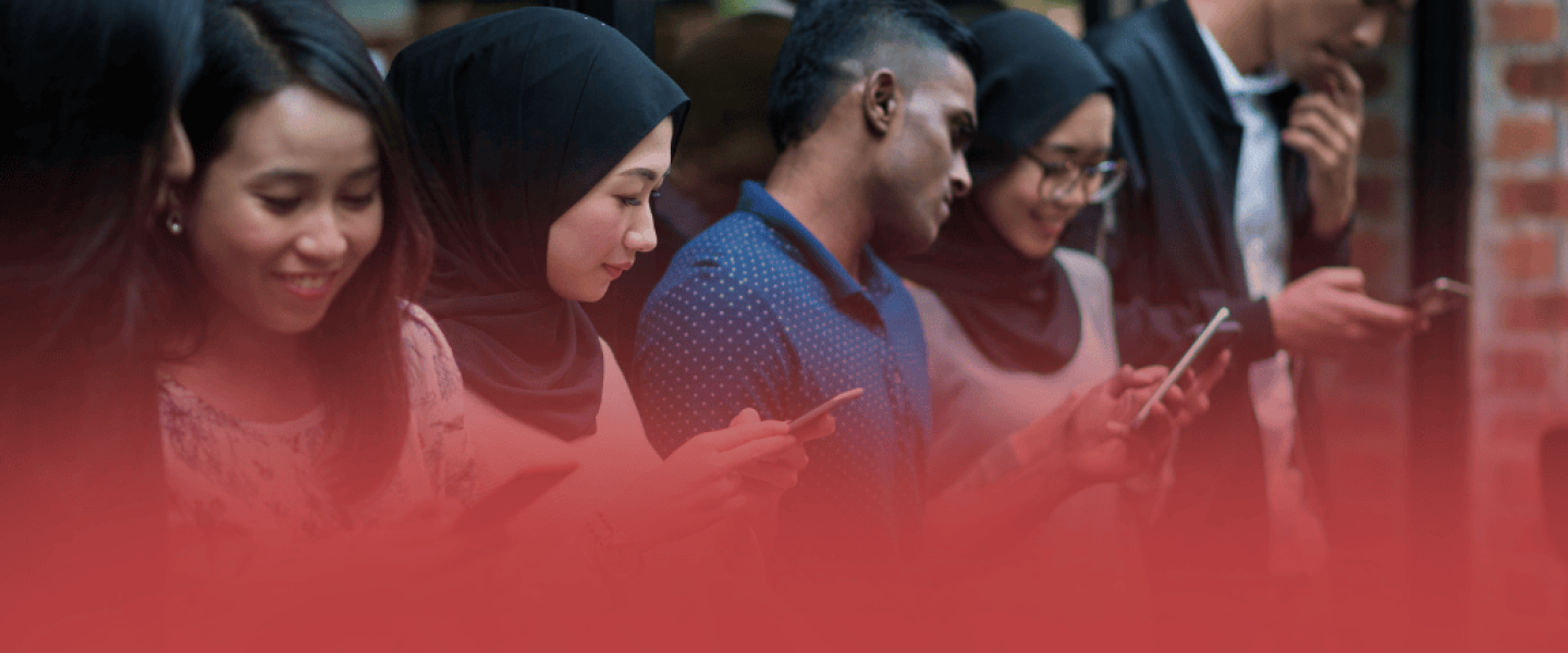 Students on Phones