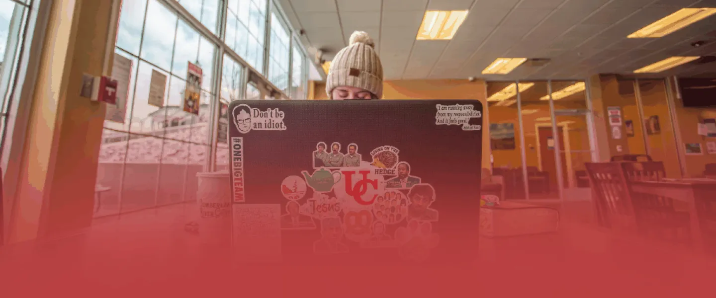Student on Laptop