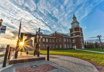Sunrise on campus