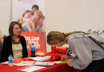 A job fair venue