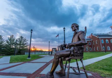Sunrise on campus