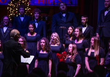 Choir students perform at the Christmas concert